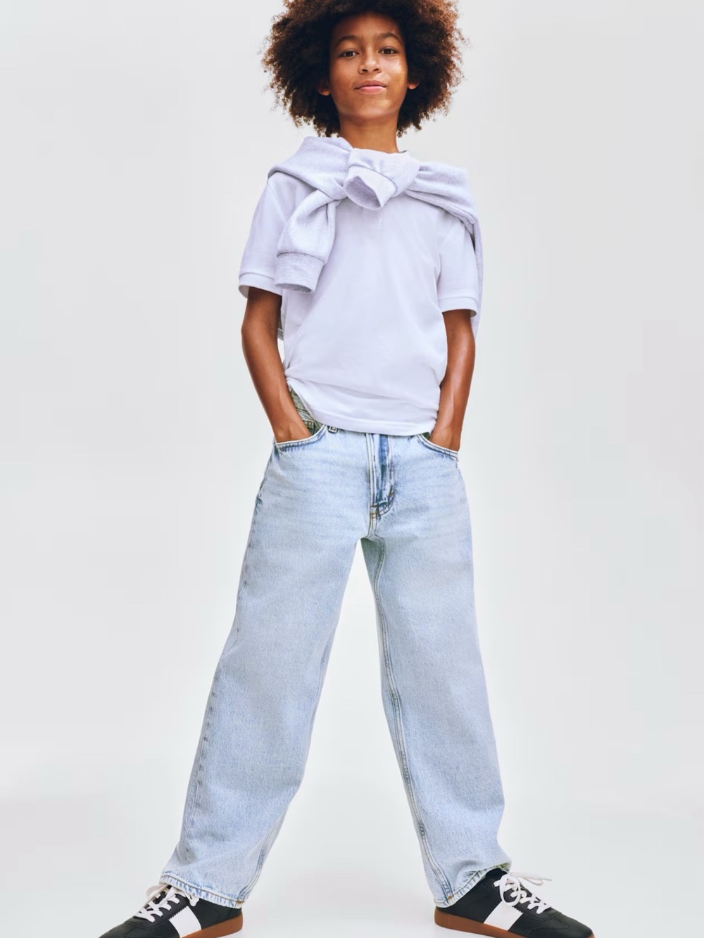 H&M Kids Loose fit Straight leg jeans 9-10 years
